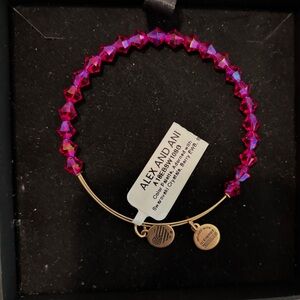 Alex and Ani Fuchsia Crystal Bracelet